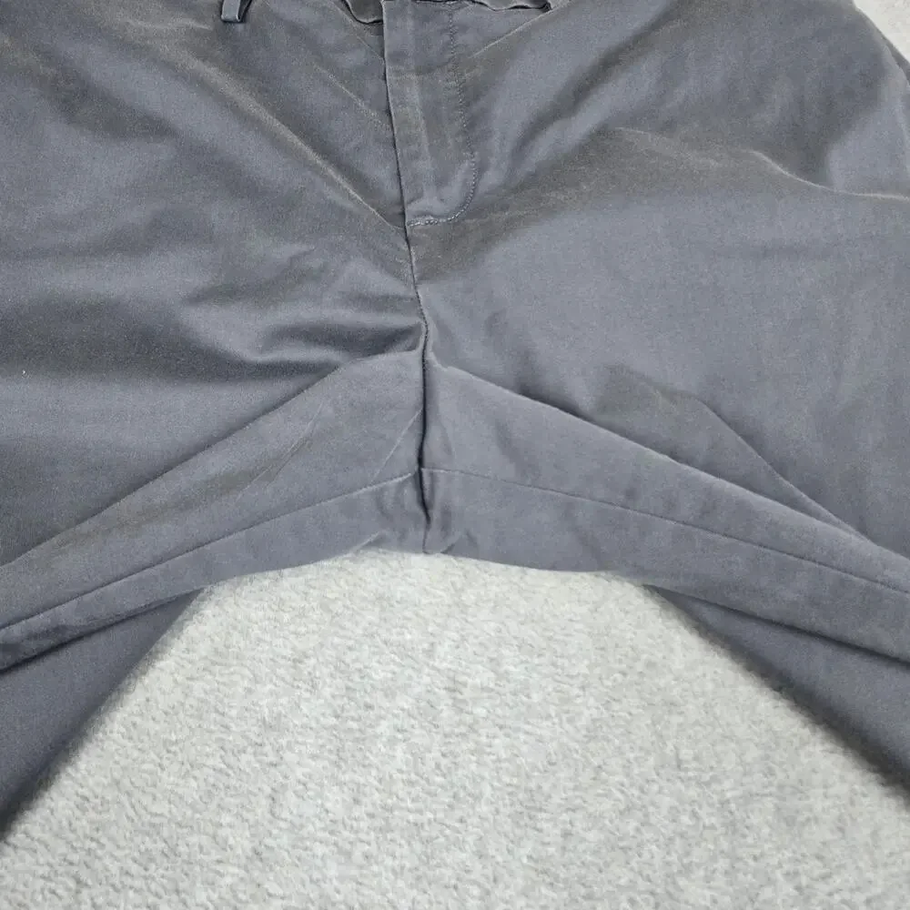 Banana Republic Mens 35x32 Gray Slim Fit Flat Front Chino Pants